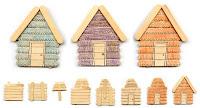 Popsicle Stick Cabins