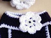 Latest Crochet Projects: Sock Monkey Diaper Cover Floral Headband