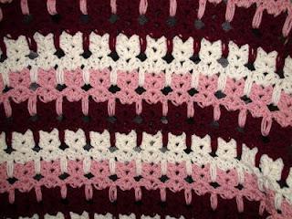 Four Unique Crochet Stitch Tutorials: Ripple, Crochet Cat , Antique Pineapple and Loop Stitch