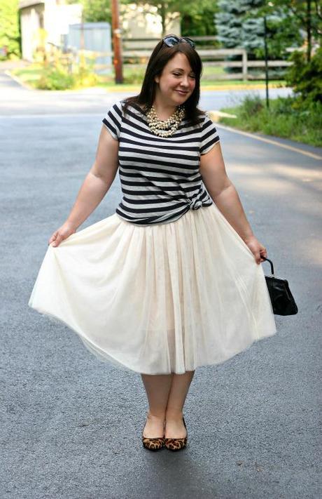 Monday - Ballerina Skirt with Stripes