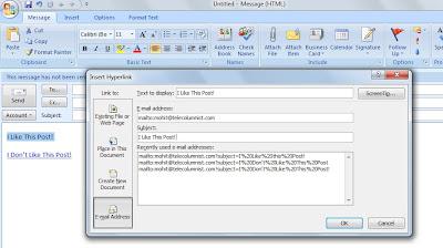 Return Email Address Link