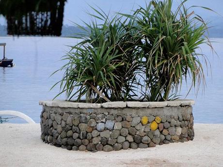 Ornamental Grass Beach sand stone walls