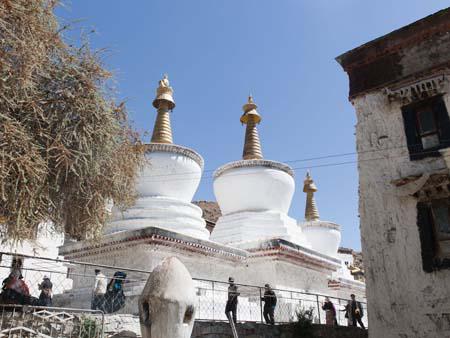 The three large Chortens