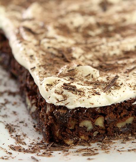 Chocolate Chip Brownies with Cream Cheese Frosting