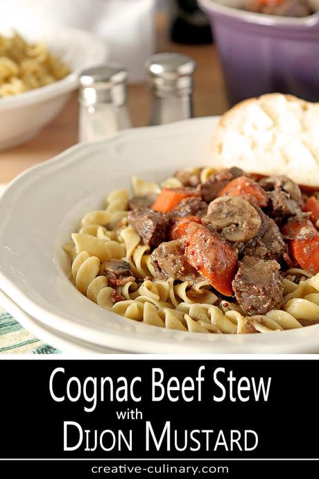 Cognac Beef Stew with Dijon Mustard