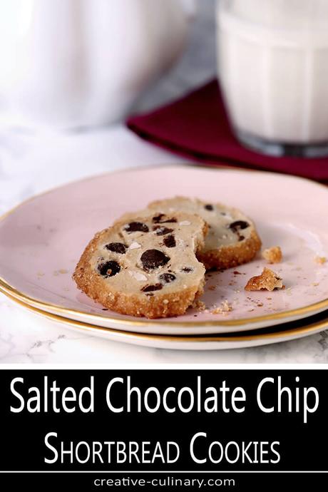 Salted Chocolate Chip Shortbread Cookies Salted Chocolate Chip Shortbread Cookies
