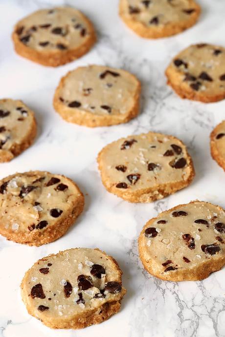 Salted Chocolate Chip Shortbread Cookies Salted Chocolate Chip Shortbread Cookies