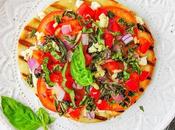 Healthy Pita Pizza with Goat Cheese Tomatoes