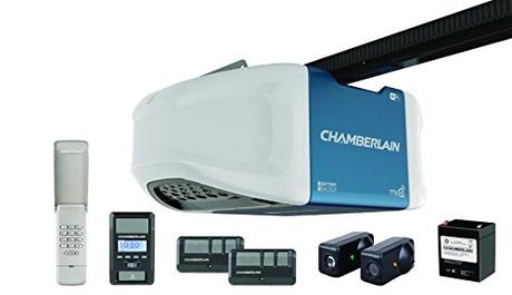 Chamberlain Wd1000Wf Garage Door Opener, 1.25 Hps, Wi-Fi Built In For Myq Smartphone Control, Battery Backup When Power Goes Out And Ultra-Quiet Belt Drive Operation