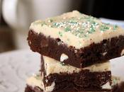 Chocolate Stout Brownies with Irish Cream Frosting