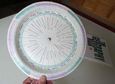 TIME ZONES OF THE WORLD: Paper Plate Project from The Geography Book
