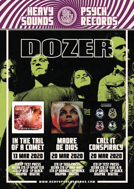 Stoner rock giants DOZER stream 2000's 'In The Tail Of A Comet' album in full, as part of exclusive reissue on Heavy Psych Sounds Records