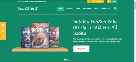 Bookshelf-Theme-Demo