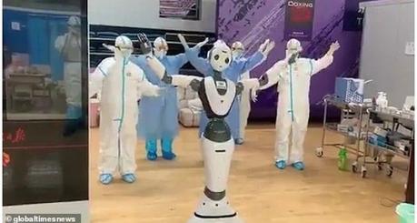 See Photos Of Robots Spraying Disinfectant And Fighting Coronavirus