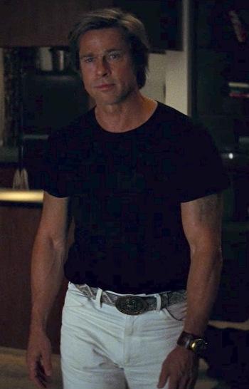 Once Upon a Time in Hollywood: Brad Pitt in Black and White Once Upon a Time in Hollywood: Brad Pitt in Black and White