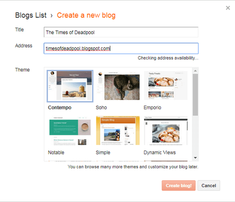 Blogger Create a Blog Blogging Platform Comparison