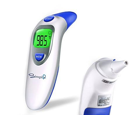 Simplife Digital Infrared Forehead & Ear Thermometers Electronic Clinical Instant Read Accurate Temperature Medical Thermometer for baby,adults