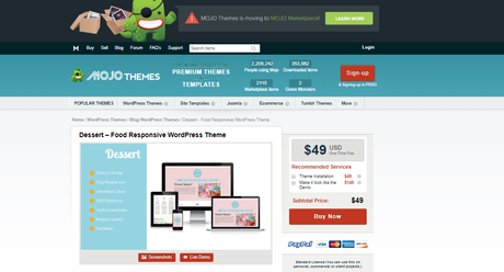 Dessert WordPress Themes For Bakeries Dessert WordPress Themes For Bakeries