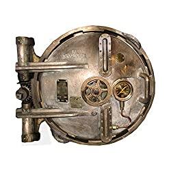 Image: Steampunk Hatch Door Wall Decal - 31.5 inches wide x 27 inches tall, by Inkwood Impressions