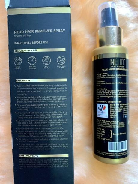 Neud Hair Remover Spray: Review