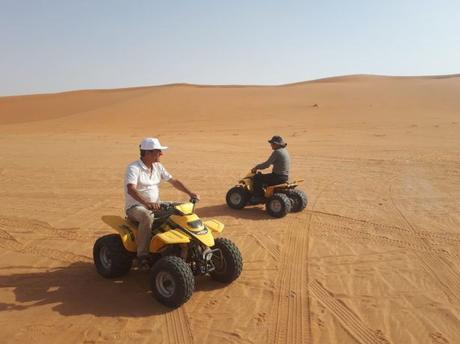 Quad Biking in Saudia Arabia on The Sand Dunes Near Shaqra Quad Biking in Saudia Arabia on The Sand Dunes Near Shaqra