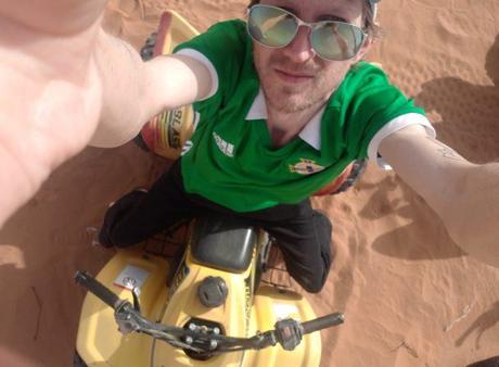 Quad Biking in Saudia Arabia on The Sand Dunes Near Shaqra Quad Biking in Saudia Arabia on The Sand Dunes Near Shaqra