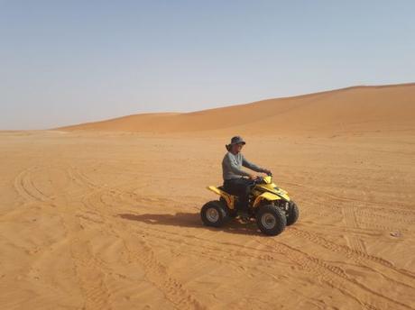 Quad Biking in Saudia Arabia on The Sand Dunes Near Shaqra Quad Biking in Saudia Arabia on The Sand Dunes Near Shaqra