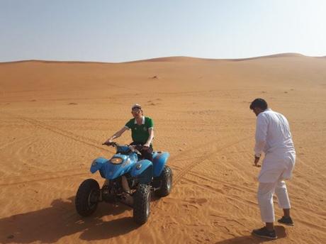Quad Biking in Saudia Arabia on The Sand Dunes Near Shaqra Quad Biking in Saudia Arabia on The Sand Dunes Near Shaqra