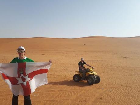 Quad Biking in Saudia Arabia on The Sand Dunes Near Shaqra Quad Biking in Saudia Arabia on The Sand Dunes Near Shaqra