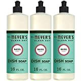 Mrs. Meyers Clean Day Dish Soap, Basil, 16 fl oz,...