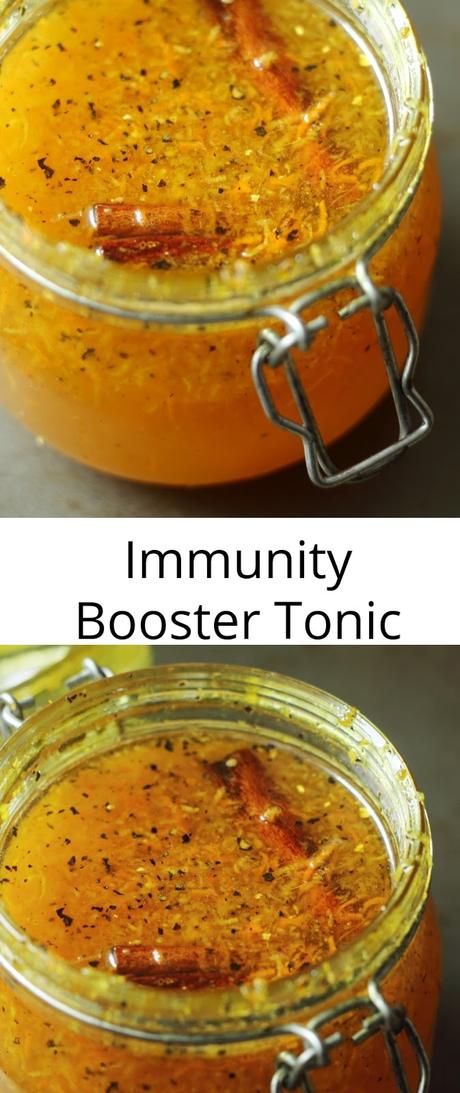 Immunity Booster Tonic: Lemon Honey Ginger Tonic