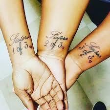 Sister Tattoos For 3 – Find Designs and Ideas For Your Sister’s Tattoos