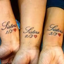 Sister Tattoos For 3 – Find Designs and Ideas For Your Sister’s Tattoos