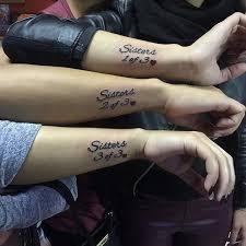 Sister Tattoos For 3 – Find Designs and Ideas For Your Sister’s Tattoos