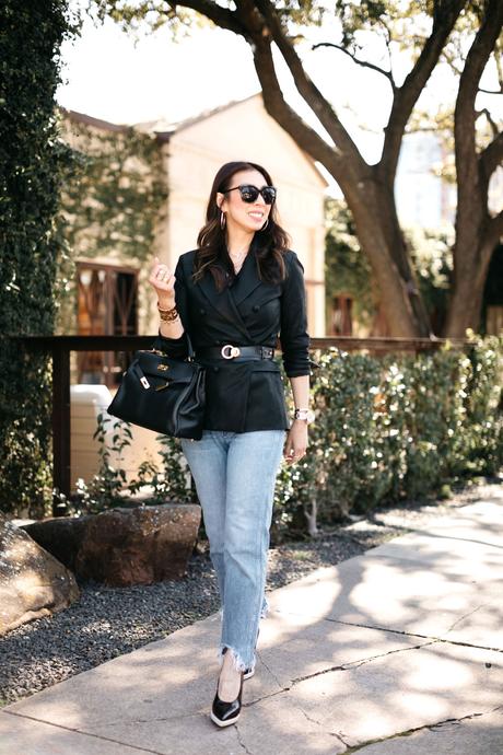Chic at Every Age // How to Wear a Leather Blazer