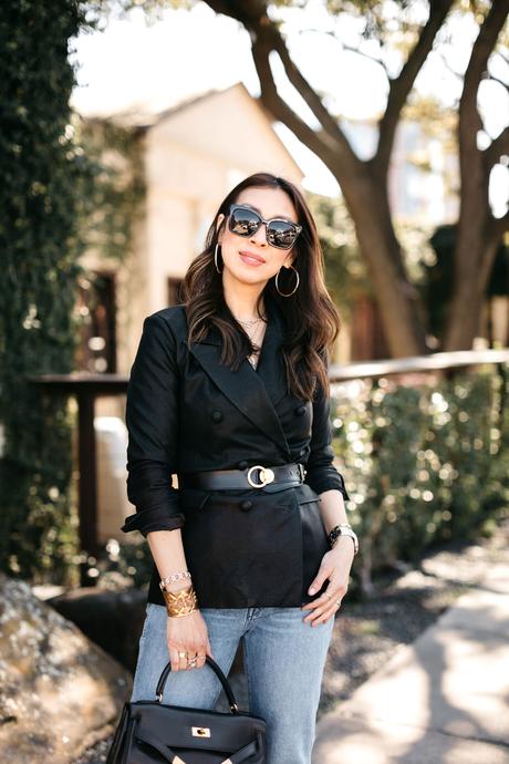 Chic at Every Age // How to Wear a Leather Blazer