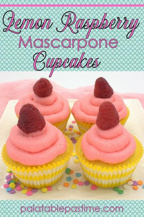 Lemon and Raspberry Mascarpone Cupcakes #SpringSweetsWeek Lemon and Raspberry Mascarpone Cupcakes #SpringSweetsWeek