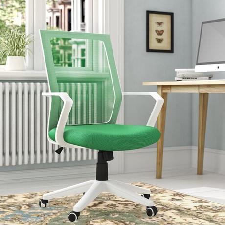 Relief Mesh Office Chair Hashtag Home Colour (Upholstery): Green