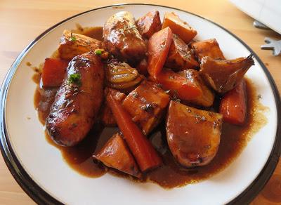 Sausage Vegetable & Gravy Bake