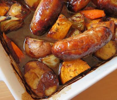 Sausage Vegetable & Gravy Bake