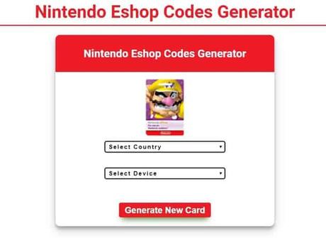 free nintendo eshop codes generator