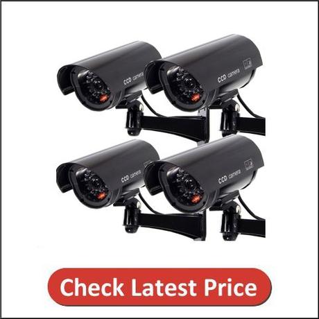 F FINDERS&CO Outdoor Fake Security Camera, Dummy CCTV Surveillance System