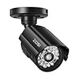 ZOSI Bullet Simulated Surveillance Cameras with Red Light,Dummy Security Camera Outdoor Indoor Use,Wireless Fake Cameras for Home Security