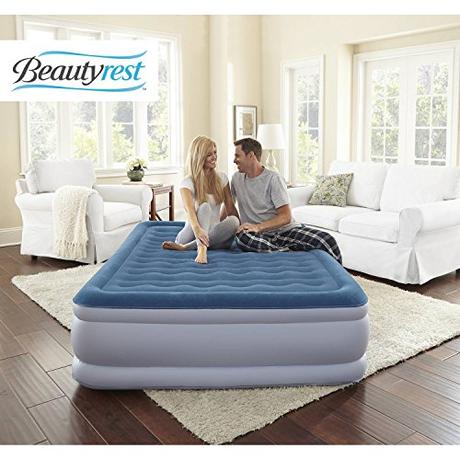 Beautyrest New Simmons Silver Extraordinaire with iFlex Support and Internal Pump Raised Air Mattress, Multiple