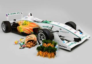 Racing Car Made of Vegetables and Powered by Chocolate