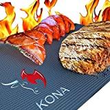Best Grill Mats Kona Best BBQ Grill Mat - Heavy Duty 600 Degree Non-Stick Mats (Set of 2) - 7 Year Warranty