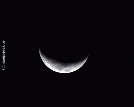 Night flight to Venus - clear sky - enjoy the planet nearer Moon