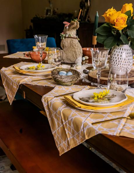Easter Inspired Spring Tablescape