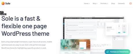 Most Popular One Page WordPress Themes - 2020 sole