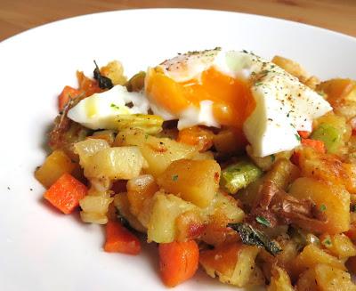 Anything Hash & Perfectly Poached Eggs